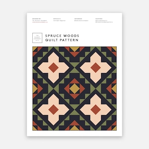 Spruce Woods Quilt Pattern PDF Download