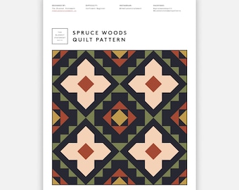Spruce Woods Quilt Pattern PDF Download