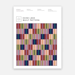 Echo Lake Quiltmönster PDF-nedladdning