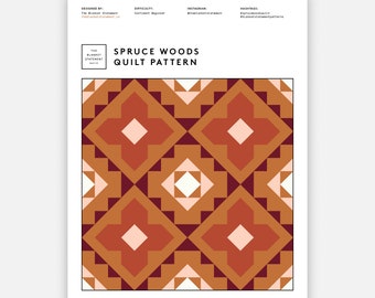Spruce Woods Quilt Pattern PDF Download