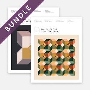 North Cross & South Cross Quilt Pattern PDF Download BUNDLE