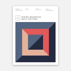 Riding Mountain Quilt Pattern PDF Download
