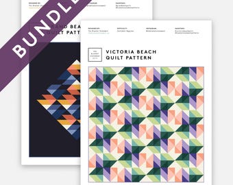 Victoria Beach & Grand Beach Quilt Pattern PDF Download BUNDLE