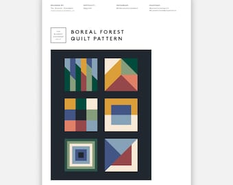 Boreal Forest Quilt Pattern PDF Download