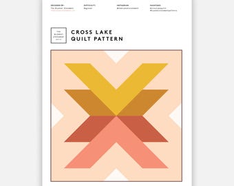 Cross Lake Quilt Pattern PDF Download