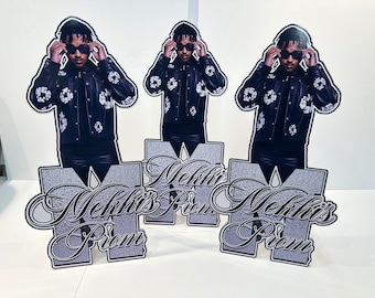 Custom Prom Centerpieces, Personalized Birthday Event & Table Decor, Custom Party Centerpiece with Photo