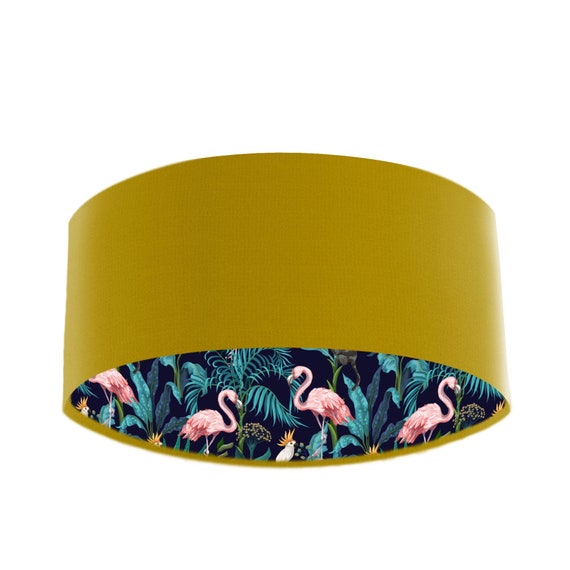 Large clearance yellow lampshade