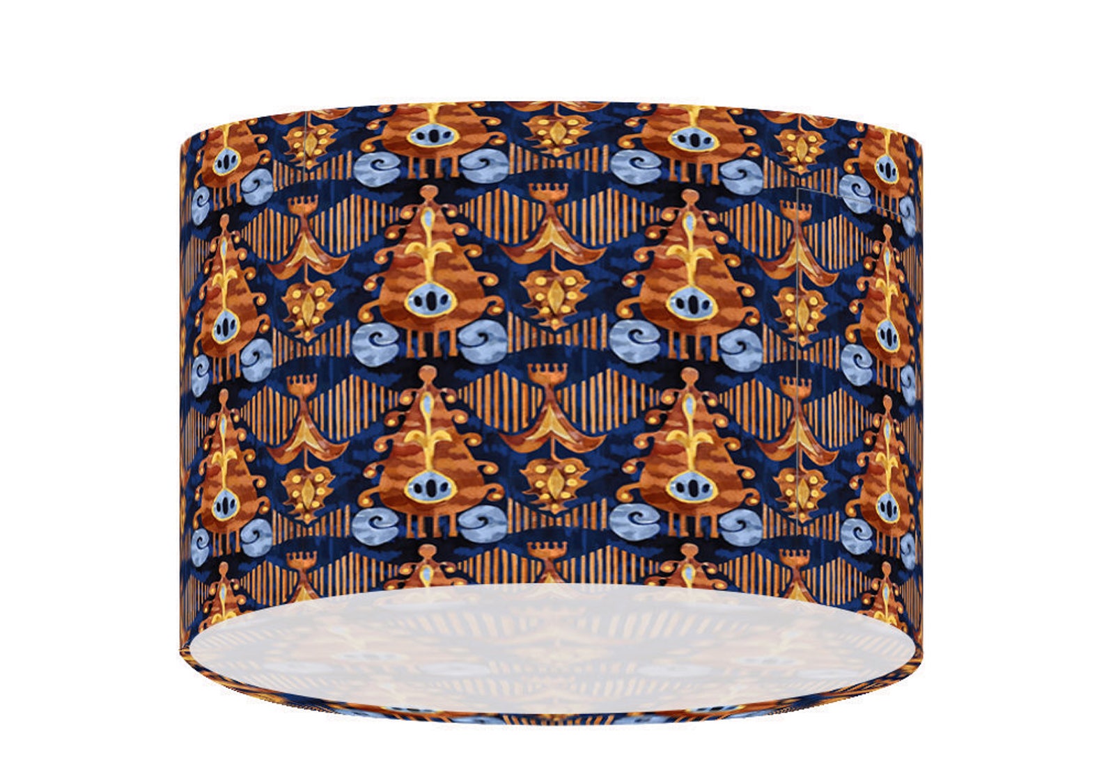 Ikat Drum Lampshade Ceiling Lampshade Table Floor Shade Etsy