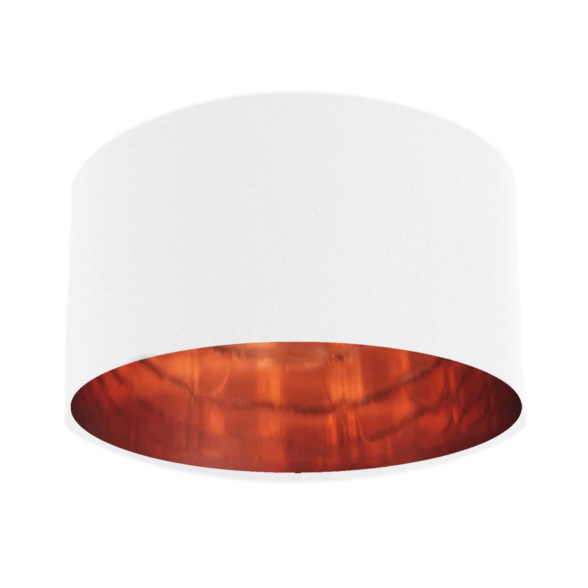 White and copper on sale light shade