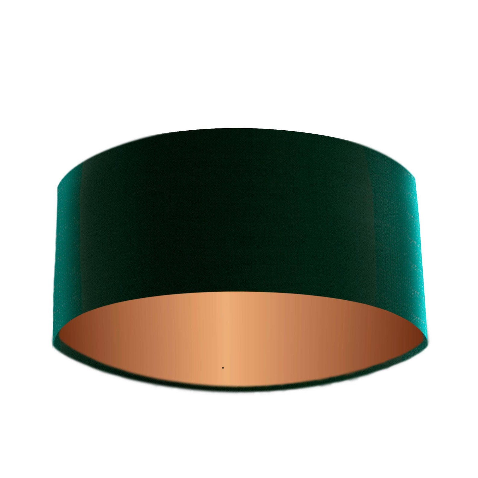 New Foliage Green Cotton Large Lampshade with Copper Mirror Etsy