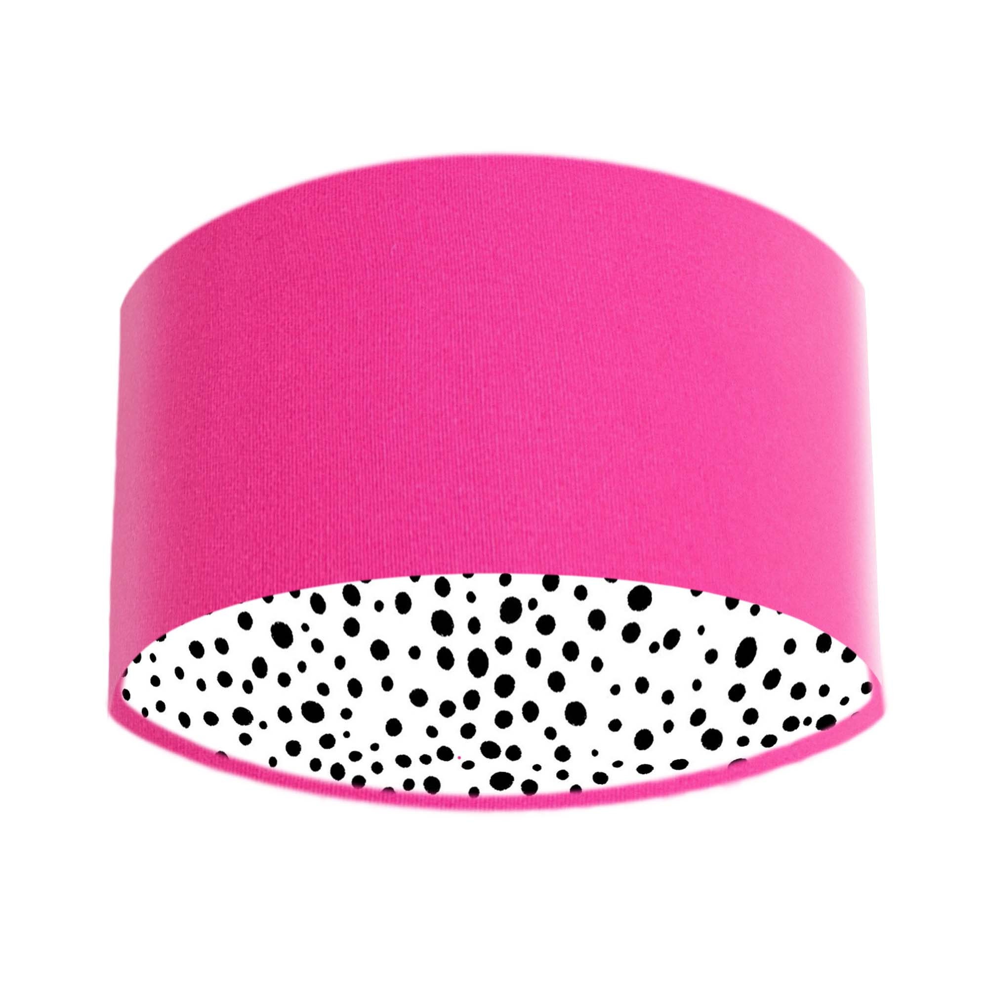 Black and outlet pink lamp shade