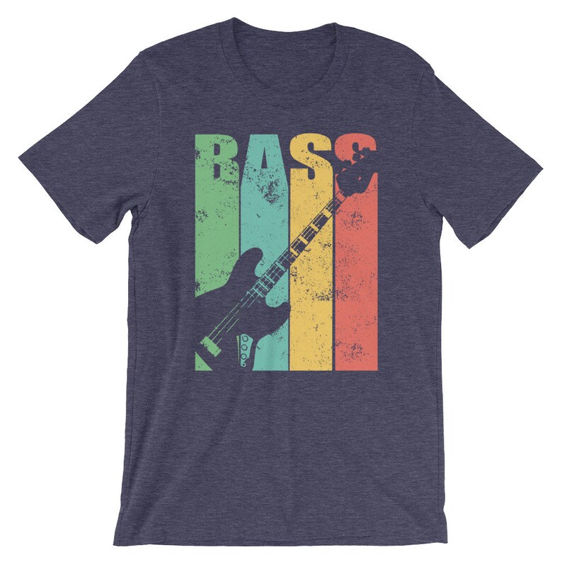 Vintage Bass Guitar TShirt Distressed Bass Guitar Shirt for Etsy
