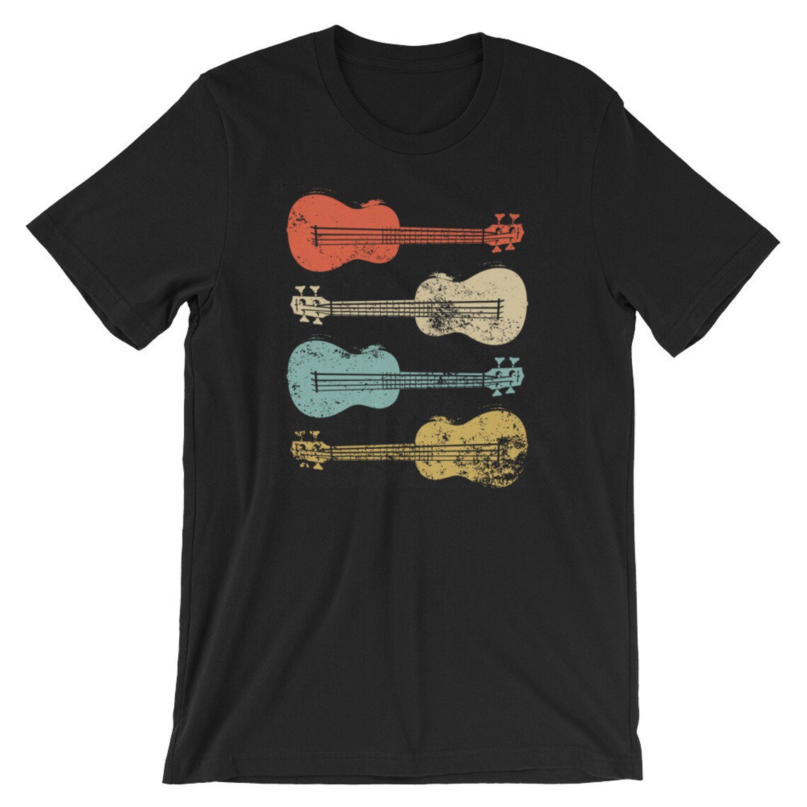 Vintage Ukulele TShirt Distressed Ukulele Shirt Uke Player Etsy