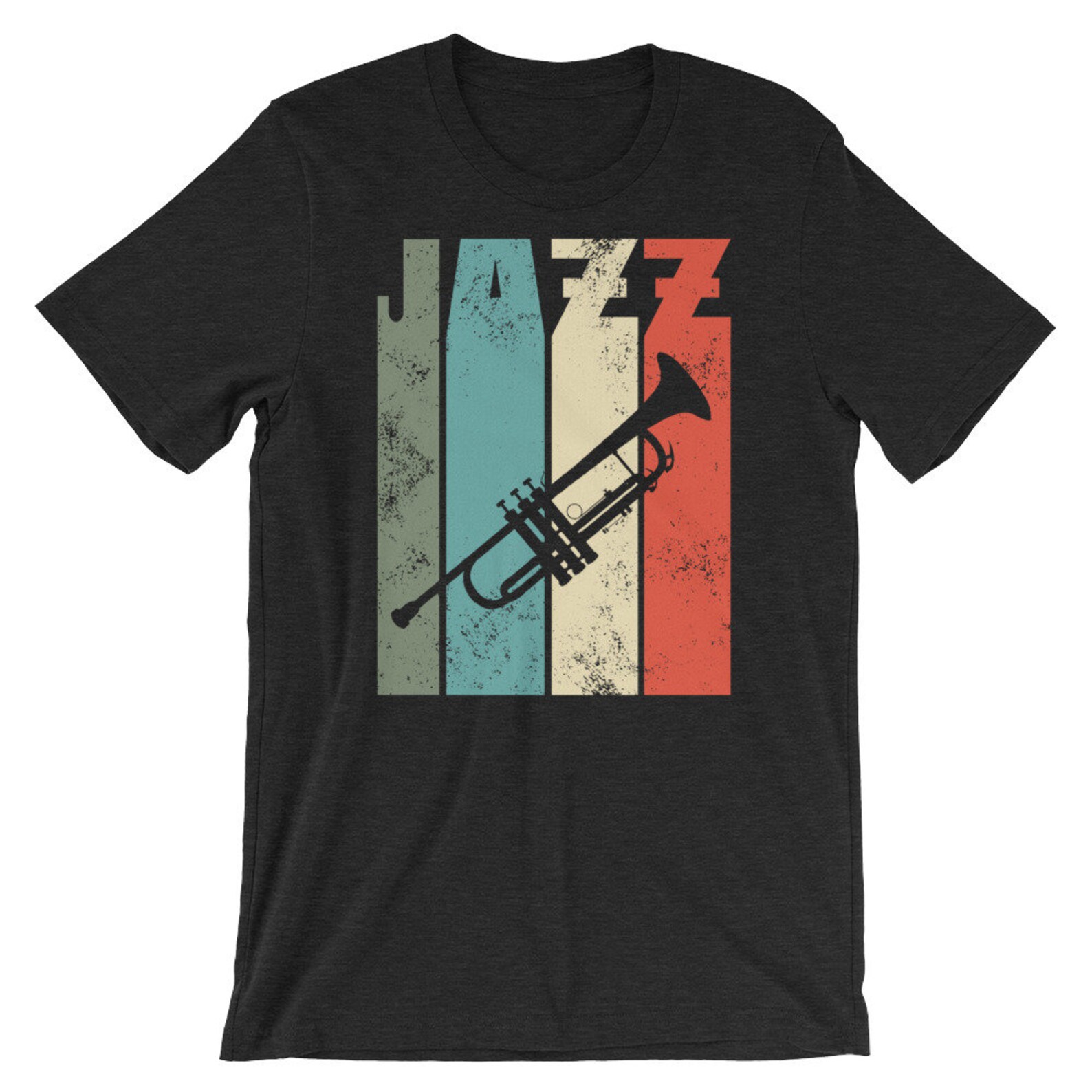 Vintage Trumpet T-Shirt Distressed Trumpet Silhouette Shirt | Etsy