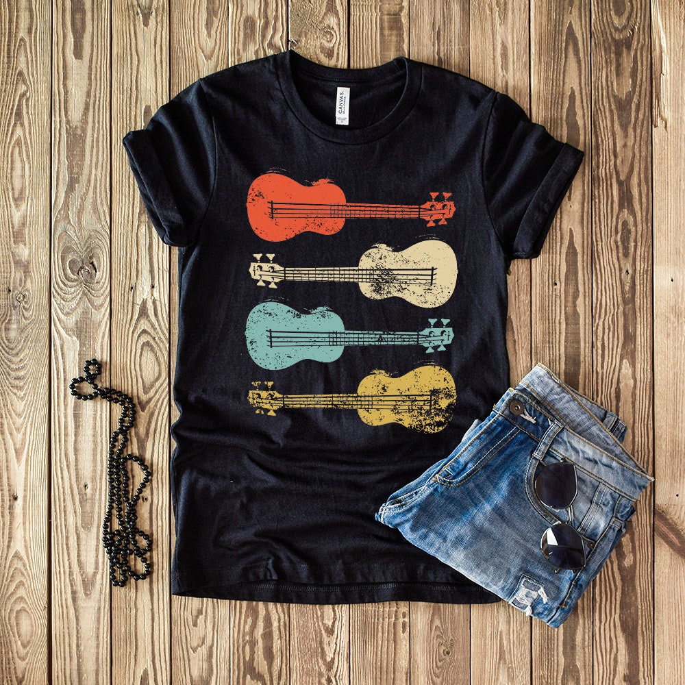 Vintage Ukulele TShirt Distressed Ukulele Shirt Uke Player Etsy