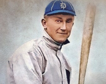 Ty Cobb Detroit Tigers Impressão artística: Hall da Fama, por volta de 1915