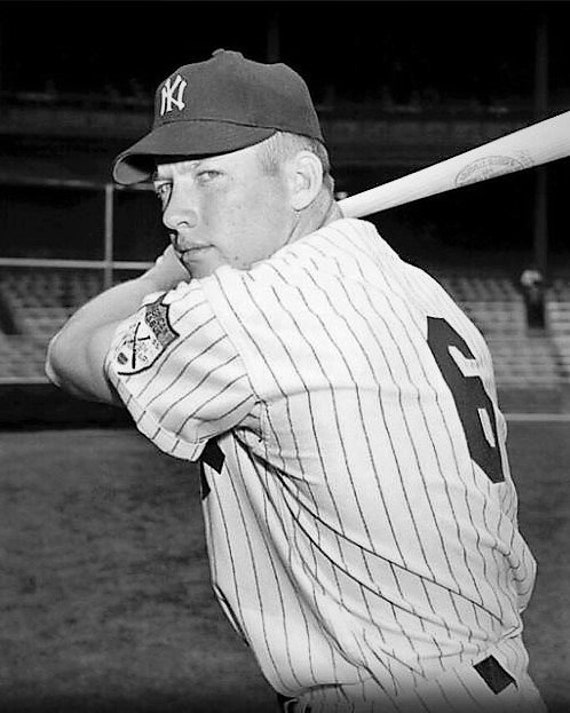 Mickey Mantle New York Yankees 1951 Cooperstown Away Throwback 