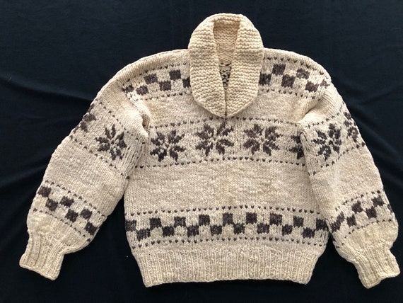 Vintage 1950s cowichan sweater - Gem Vintage 1950s cowichan sweater - Gem