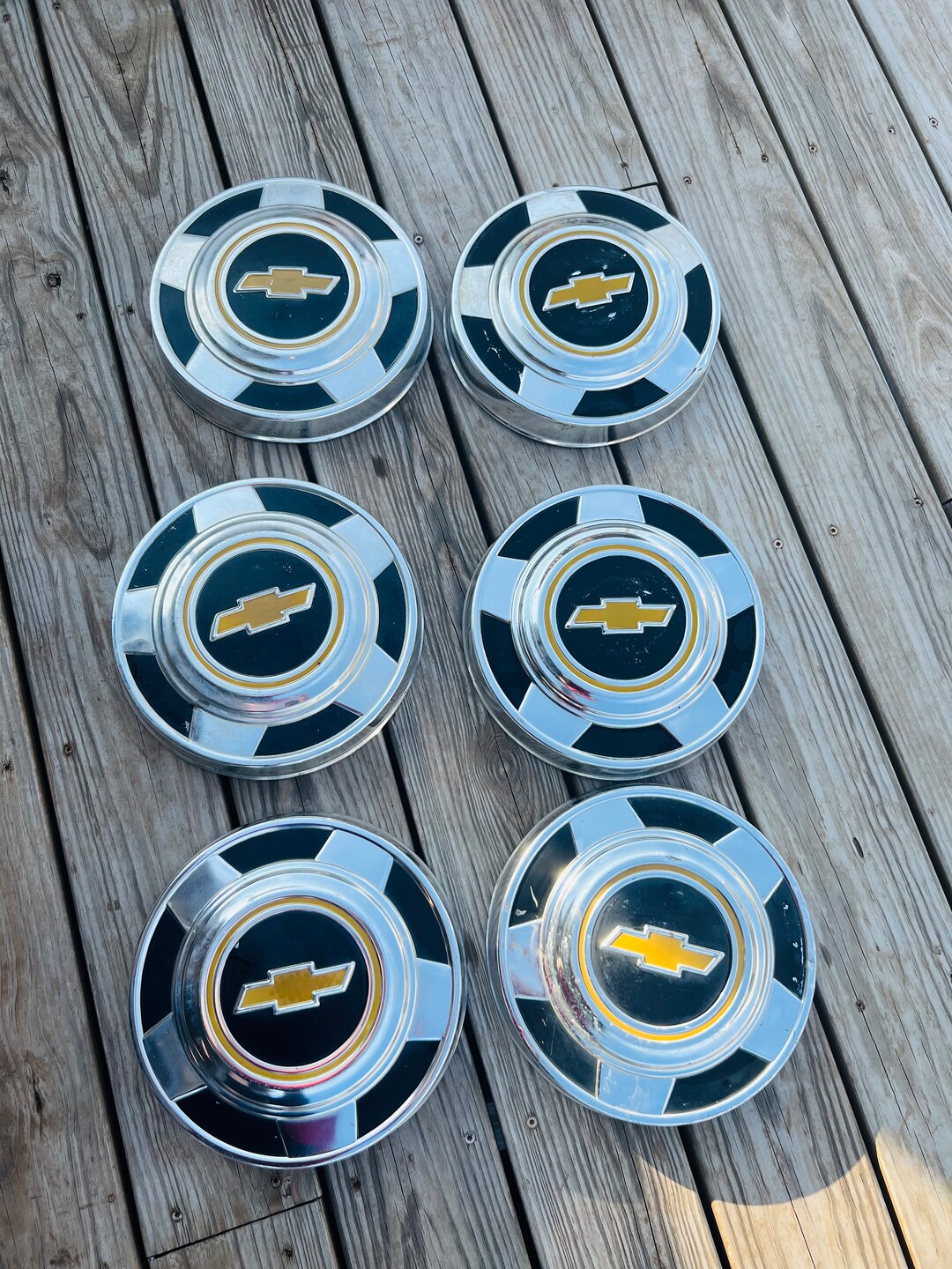 Vintage Chevy Hubcaps - Etsy
