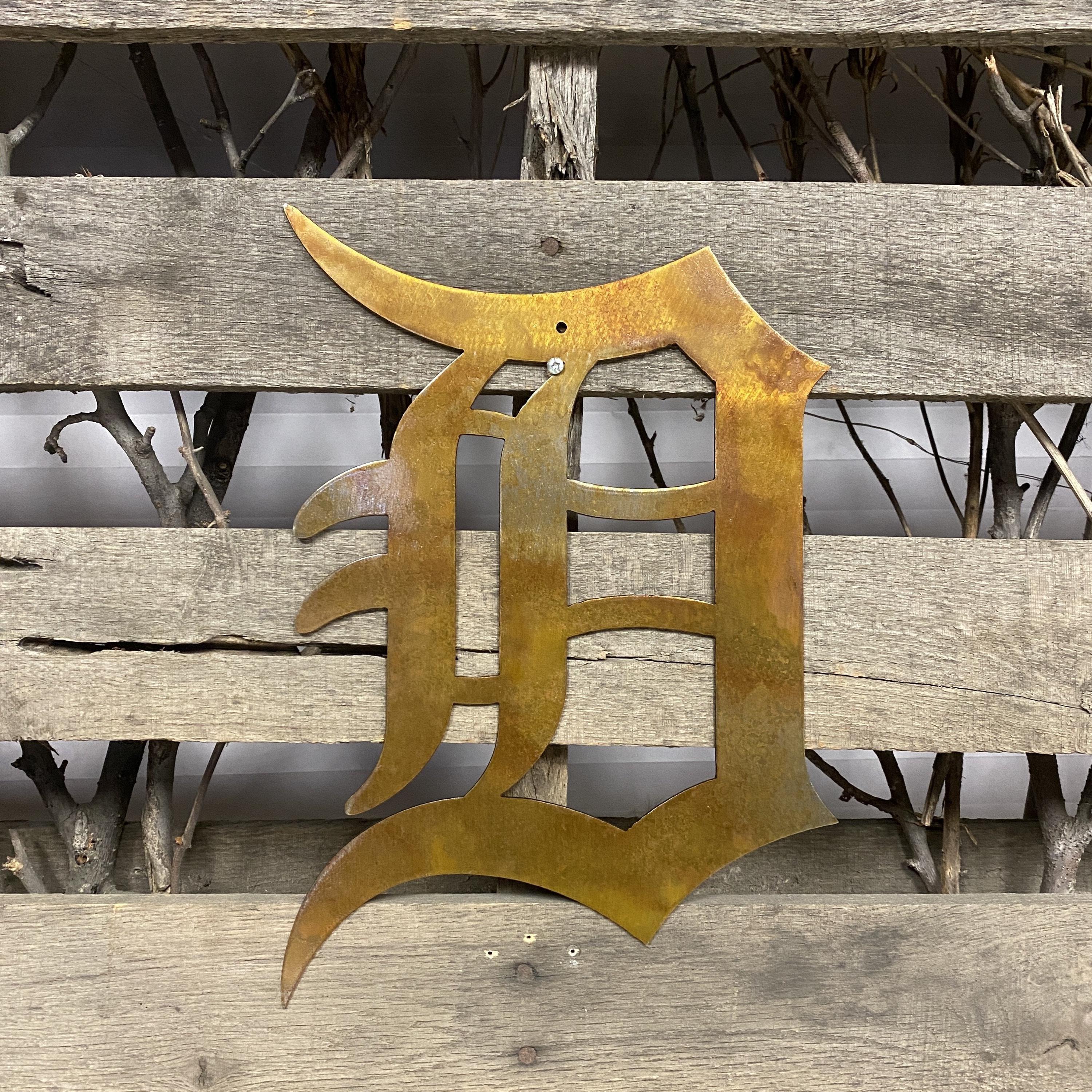 Old English D Metal Wall Art - Etsy
