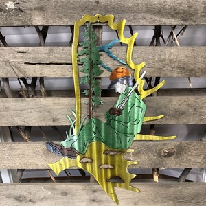 Sleeping Hunter Metal Wall Art