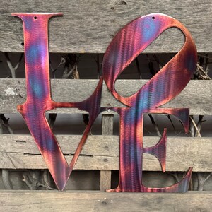 Love Metal Wall Art