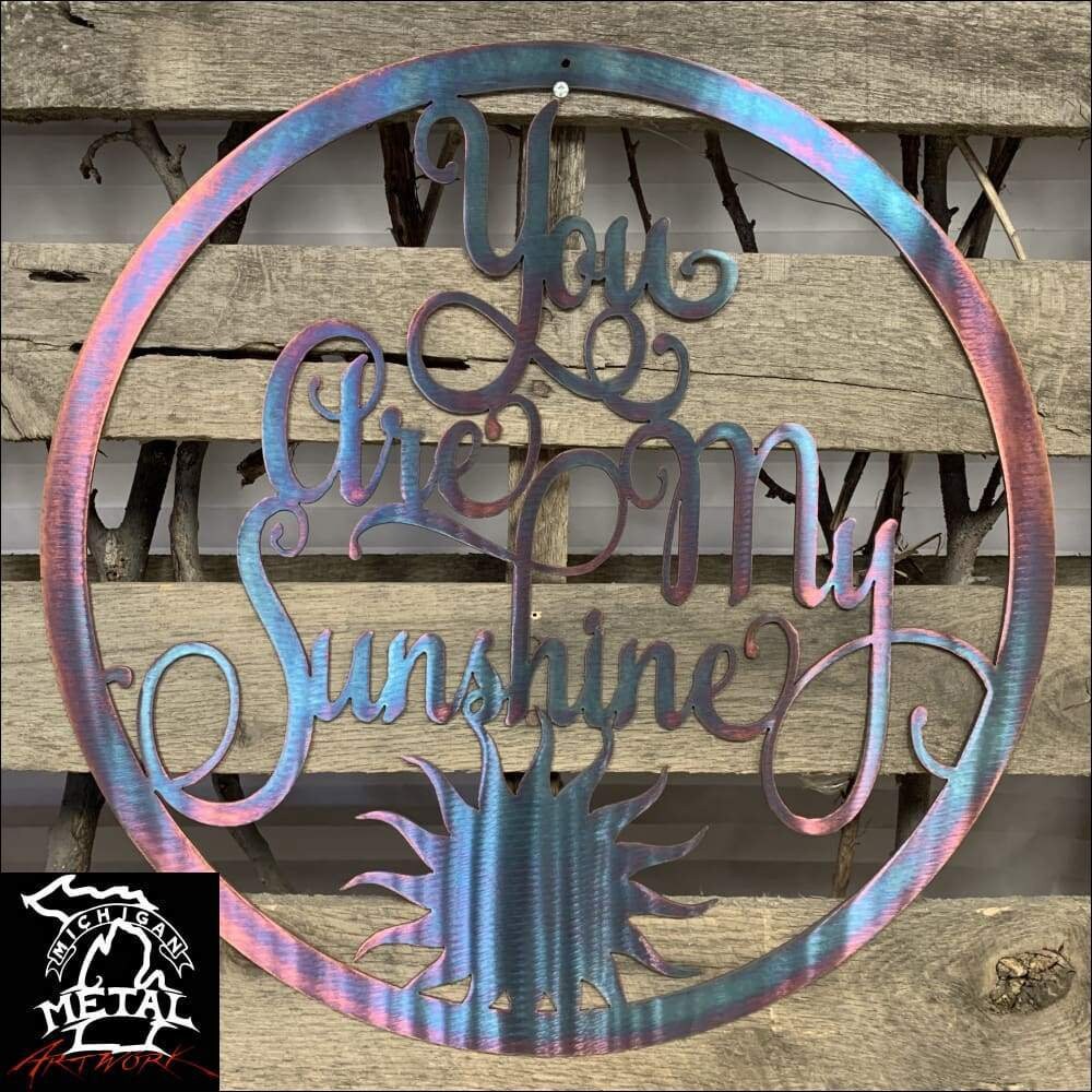 You Are My Sunshine Metal Wall Art Etsy