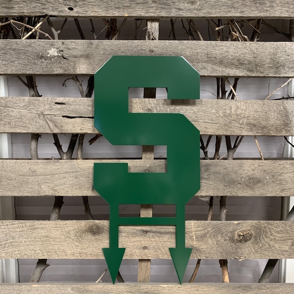 Michigan State Spartans Metal Yard Art
