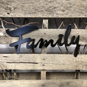 Family Metal Wall Art
