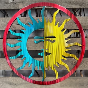 The Sun & Moon Metal Wall Art
