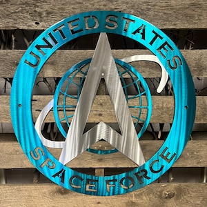 United States Space Force Metal Wall Art Logo