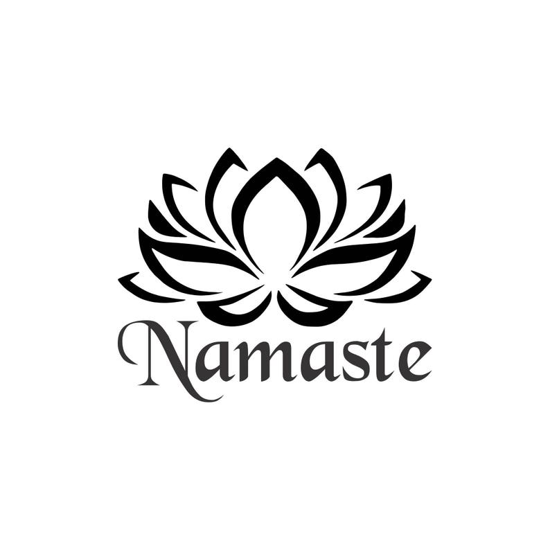 Namaste decal namaste lotus sticker lotus car decal outdoor | Etsy