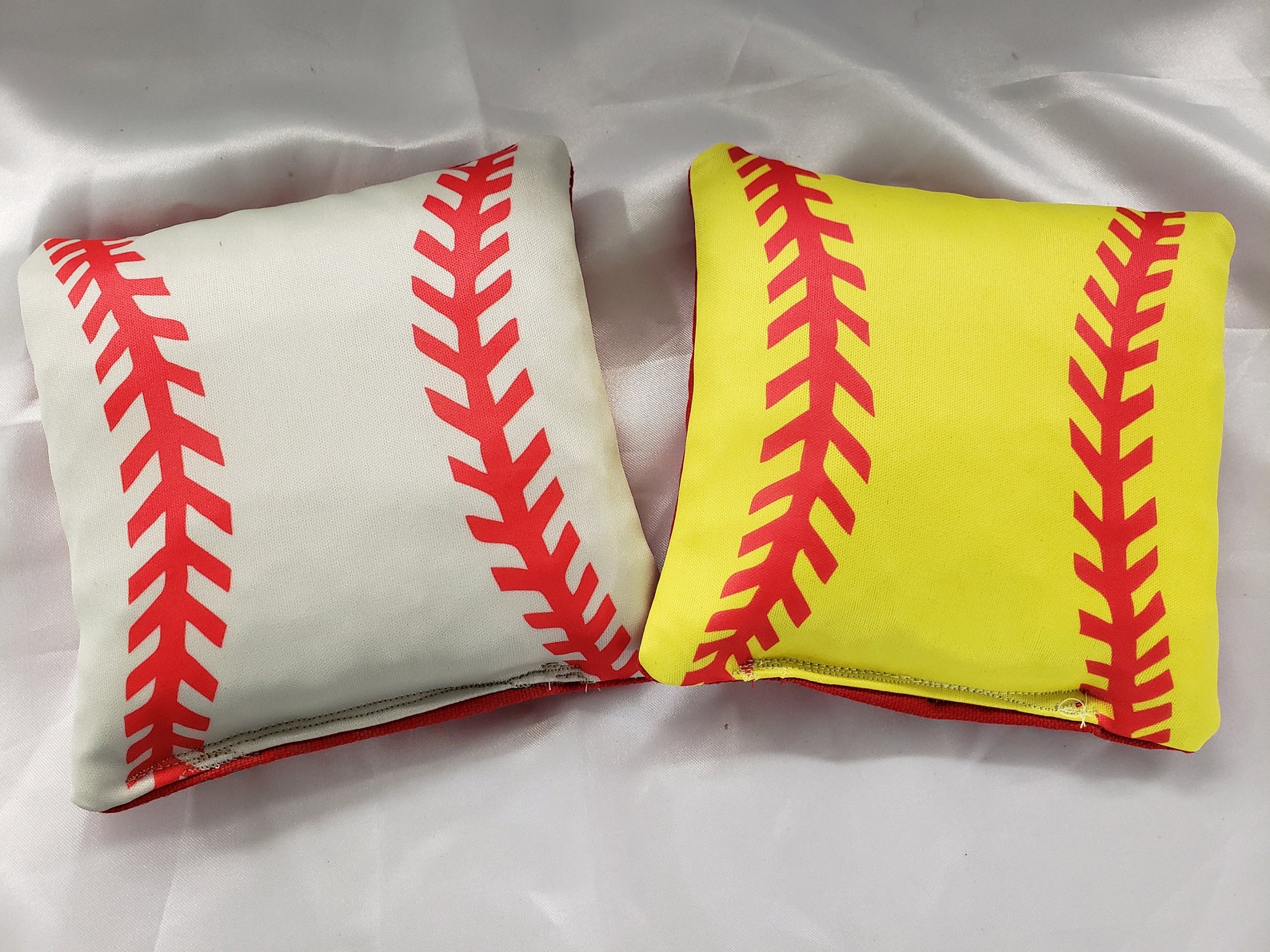 Baseball Corn Hole Bags Baseball bean bags bean bag toss Etsy