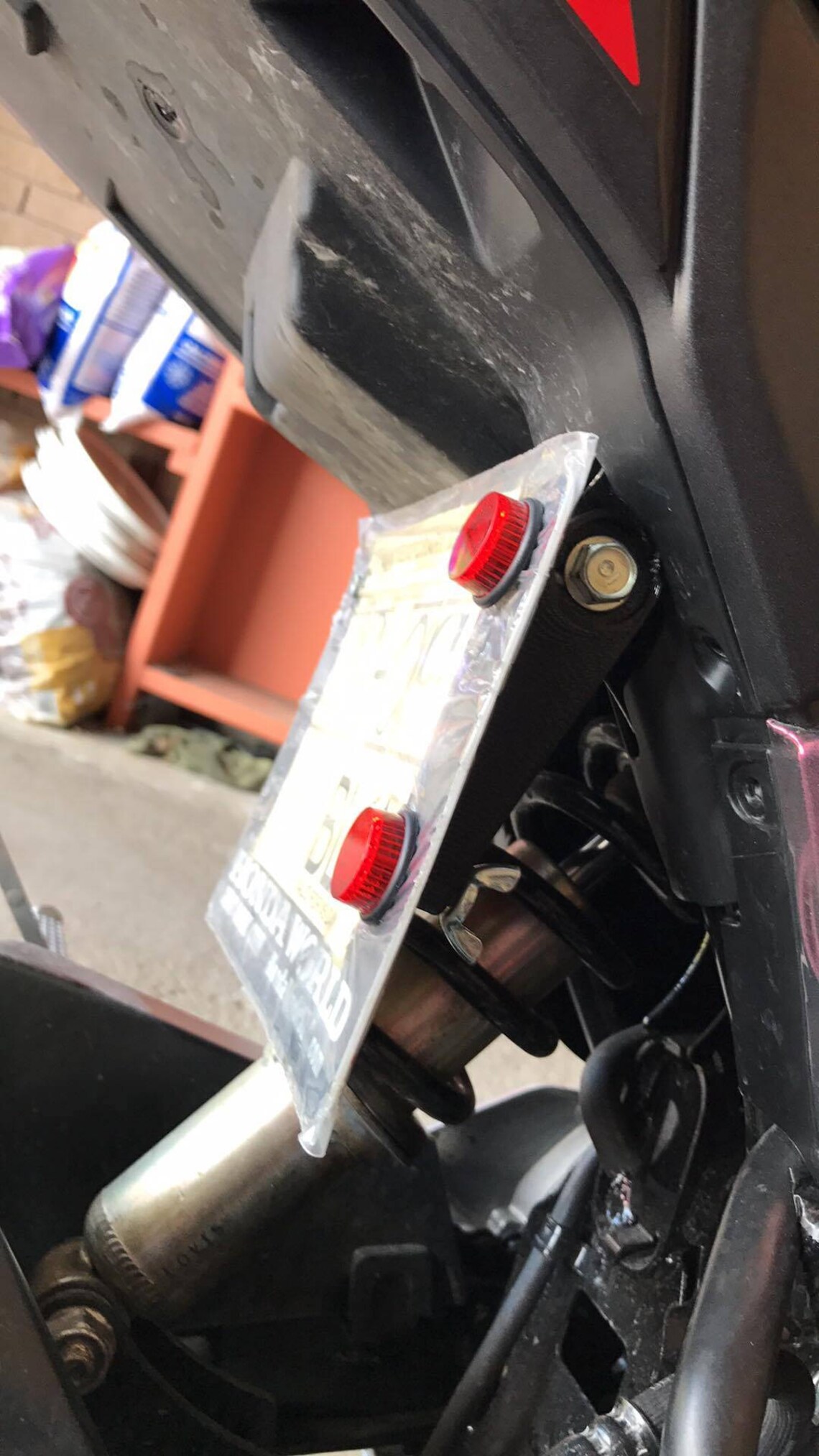 honda grom license plate holder