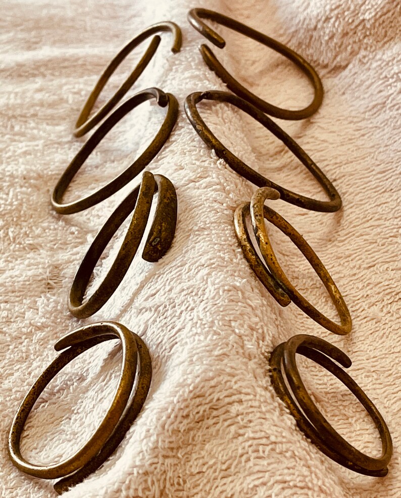 Antique Javanese Stackable Brass Bracelets Vintage Indonesian Jewelry