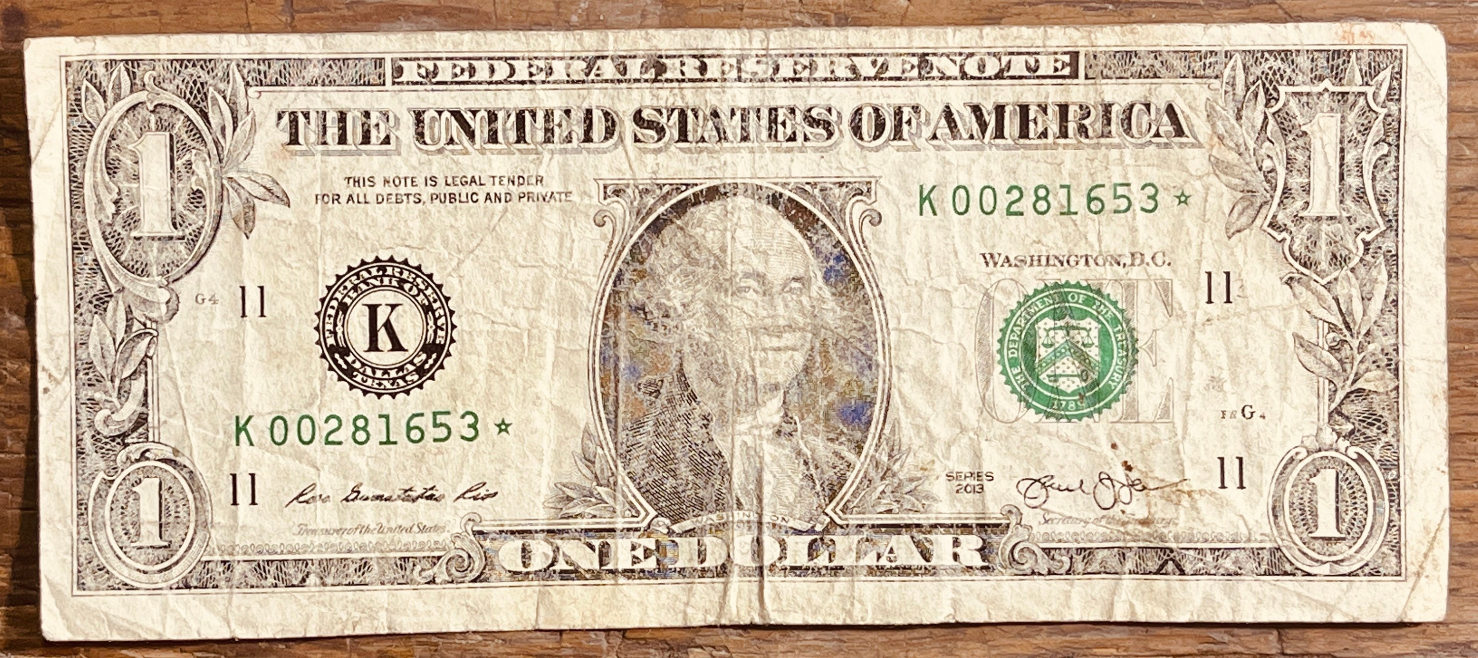 One Dollar Bank Star note Series 2013 1 United States Dollar Etsy One Dollar Bank Star note Series 2013 1 United States Dollar Etsy