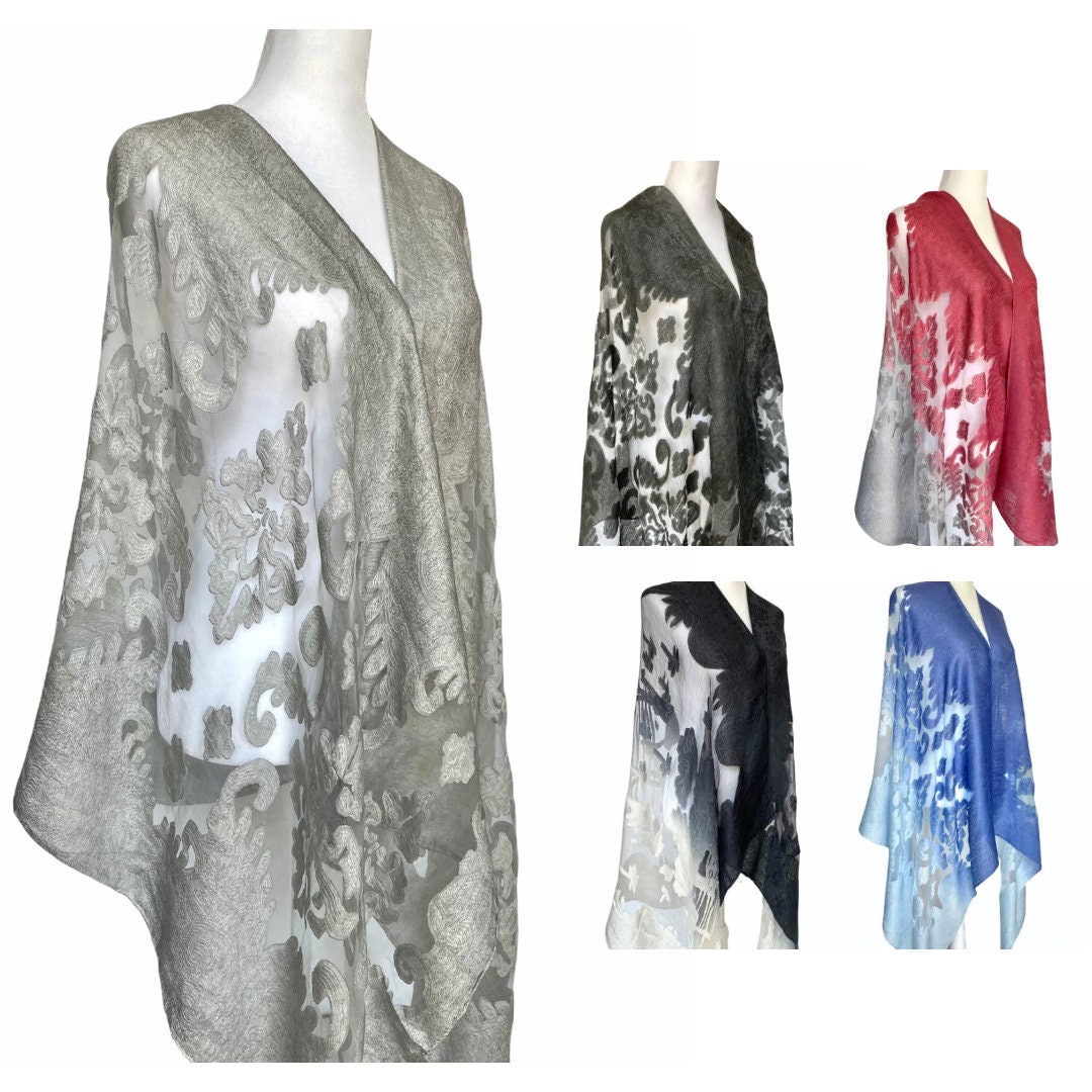 evening shawls and wraps silk