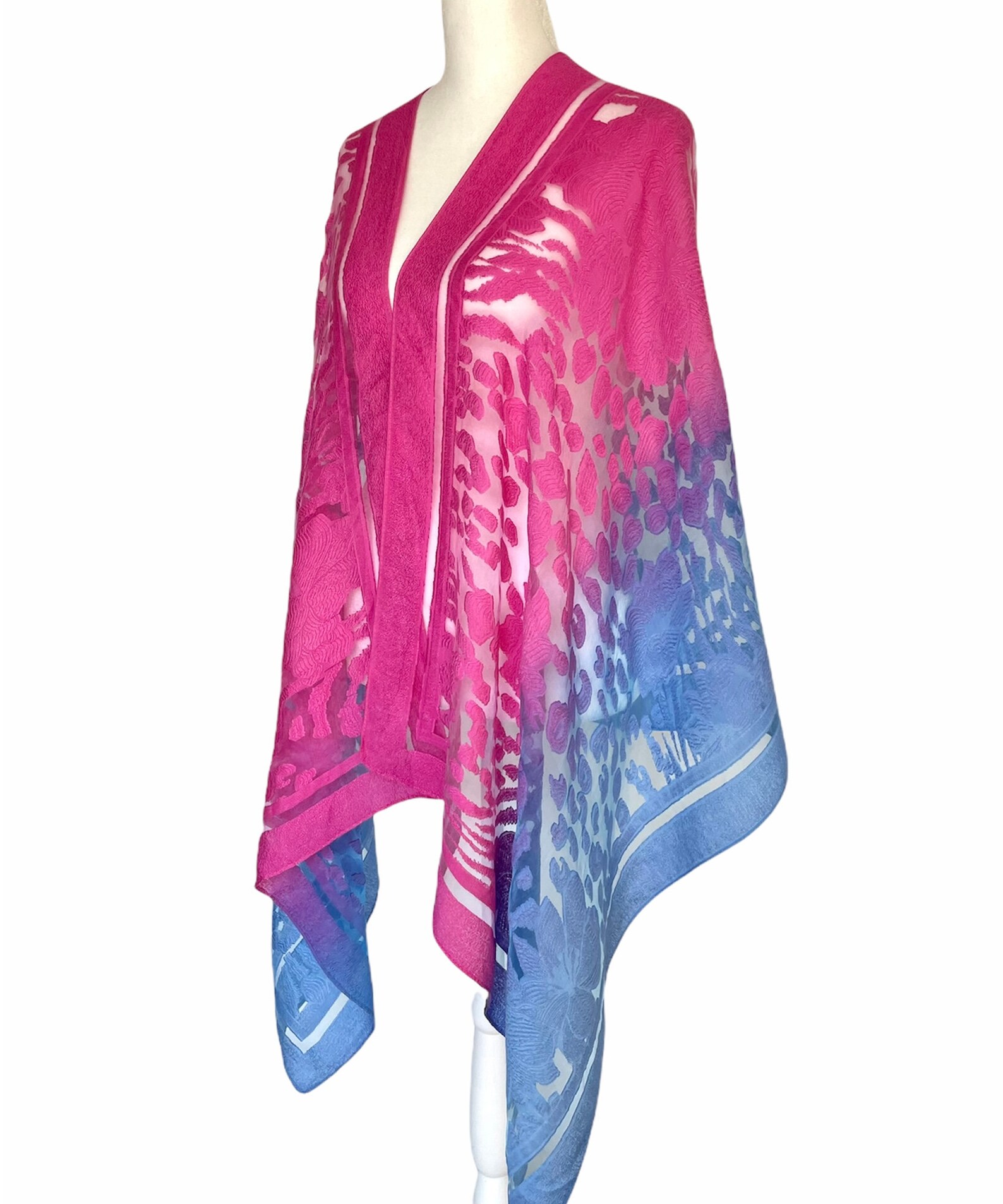 Sheer Silk Evening Shawl Woman's Wrap Resort Wear Etsy