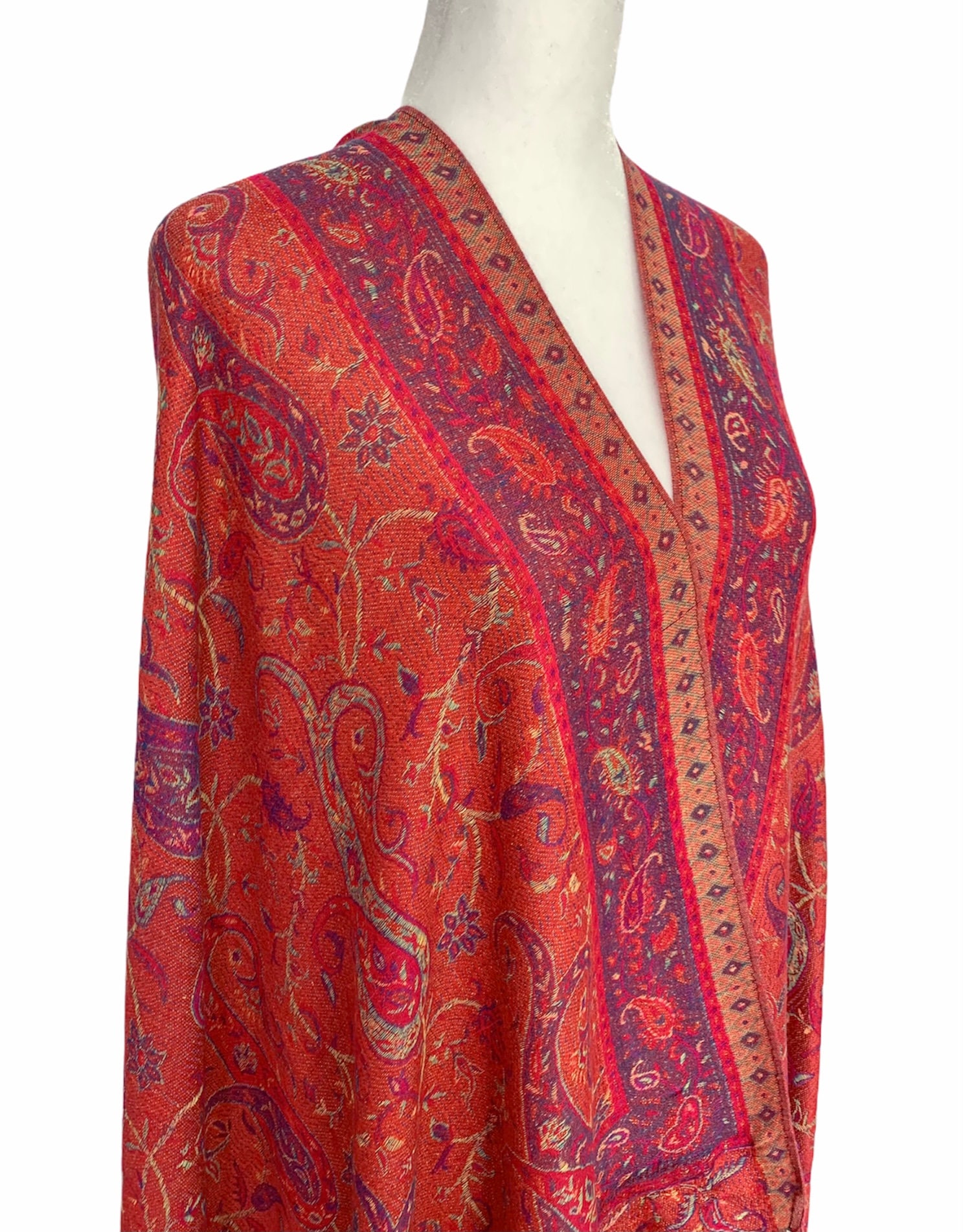 Red Women's Shawl Scarf and Wrap Unique Gift Etsy UK