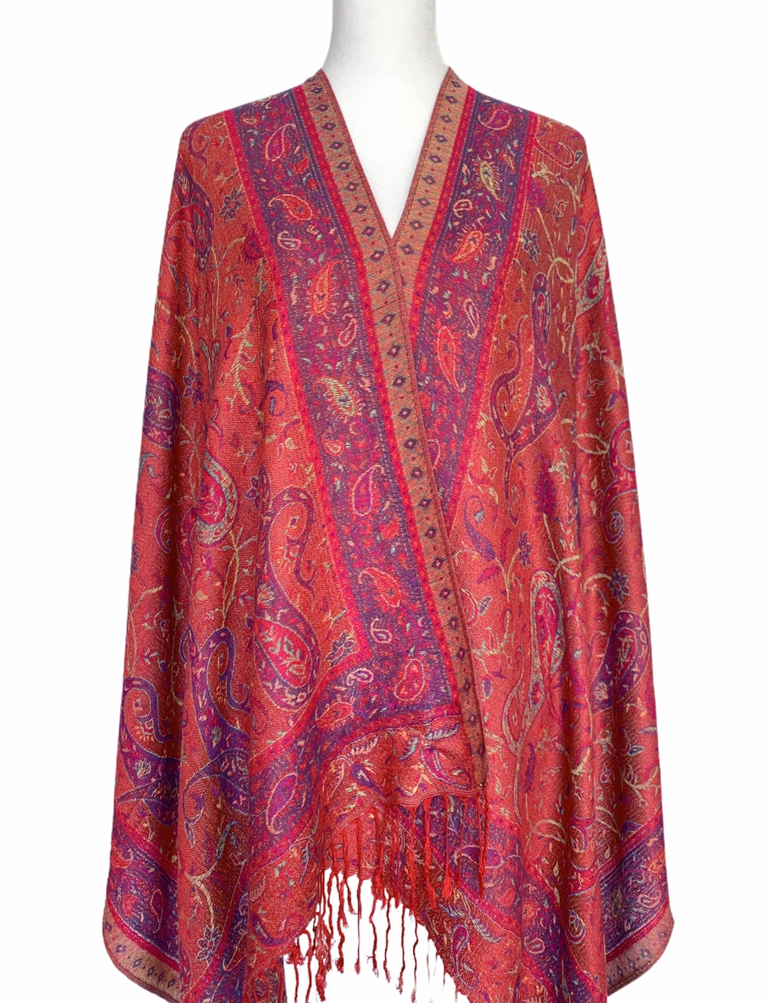 Red Women's Shawl Scarf and Wrap Unique Gift Etsy UK