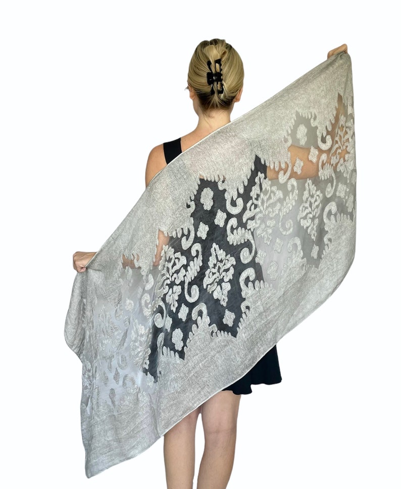 Sheer Silk Evening Shawl Woman's Cover up Evening Wear Etsy