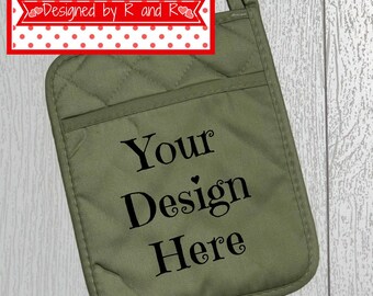 Download Green Pot Holder Mockup Mockup Digital File Blank Pot Holder Blank Oven Mitt Pot Holder Template Your Design Here Your Image Here Free Psd Mockups Freebiesbug PSD Mockup Templates