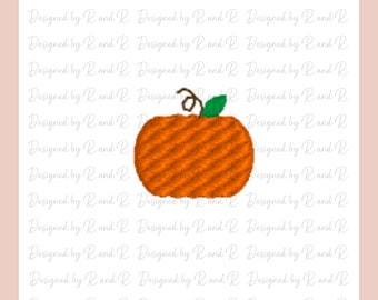 Small Pumpkin Embroidery Design 3/4&quot; by 3/4&quot; From Designed By R And R