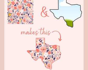 Modelo de moldura Texas Canva da Design By R And R