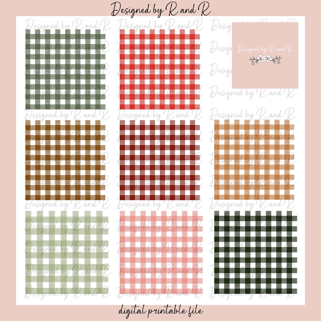 Buffalo Plaid Background Printable Designs Perfect for Sublimation From ...