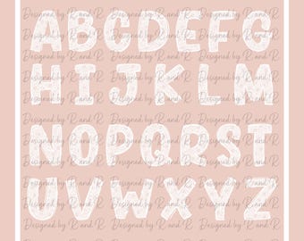 White Lace Doodle Letters PNG From Designed By R And R