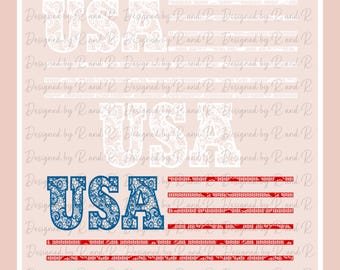 Lace USA PNG Designs From Designed By R And R