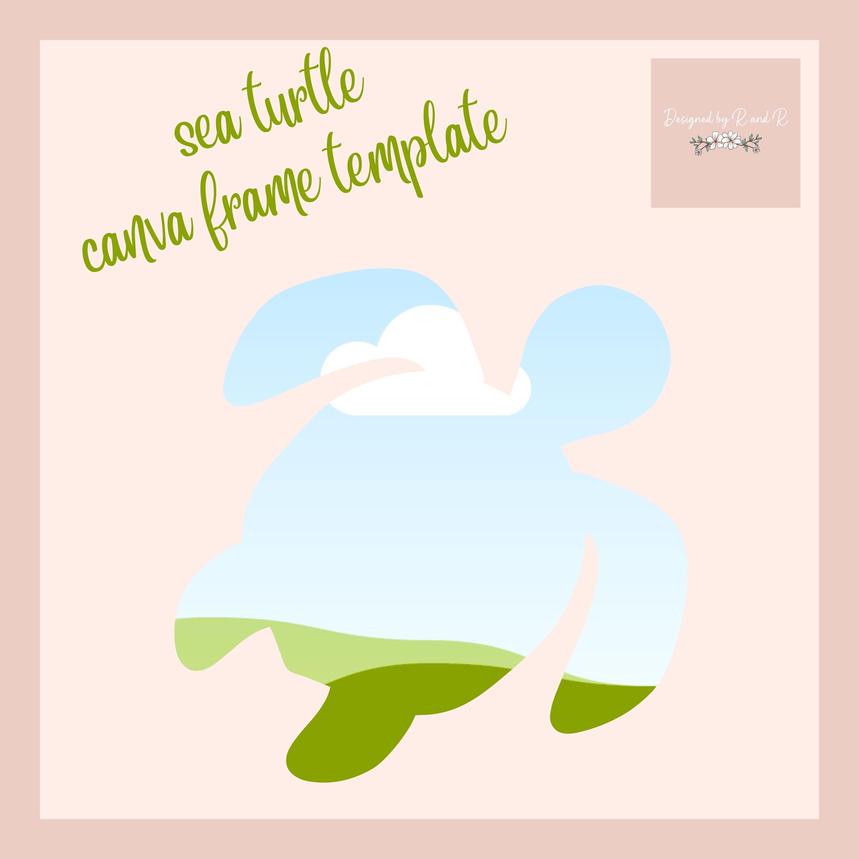 Sea Turtle Canva Template From Designed by R and R - Etsy