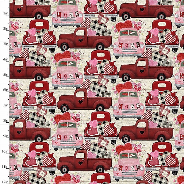 Trucks of Love Valentine Truck Loads of Love Rustic Truck Special Delivery Hugs Kisses Wishes Old Red Truck Retro Truck 3 Wishes Valentine