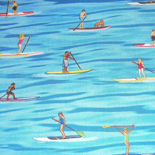 Stand Up Paddle Board SUP Water Sports Paddling Surfboard Ocean Sports Dog Surfing Long Board Ocean Racing from Timeless Treasures